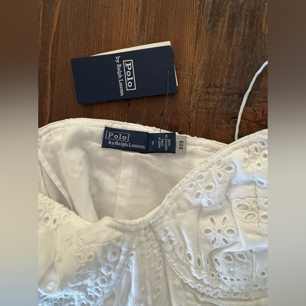 Polo Ralph Lauren Eyelet Linen Bustier - ASO - Taylor Swift! - Picture 8 of 14